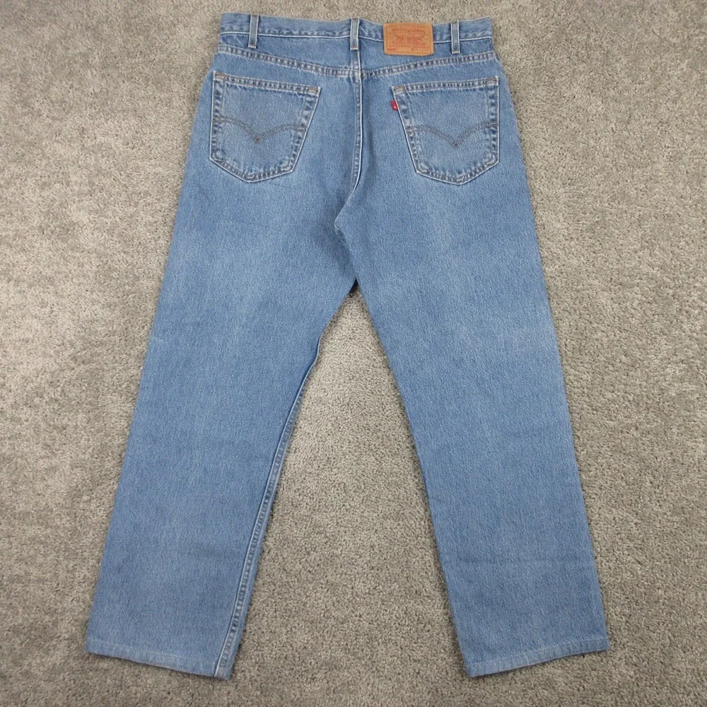 Vintage Levis Jeans Mens 36x30 Blue 505 Regular Straight Made in USA Denim Pants